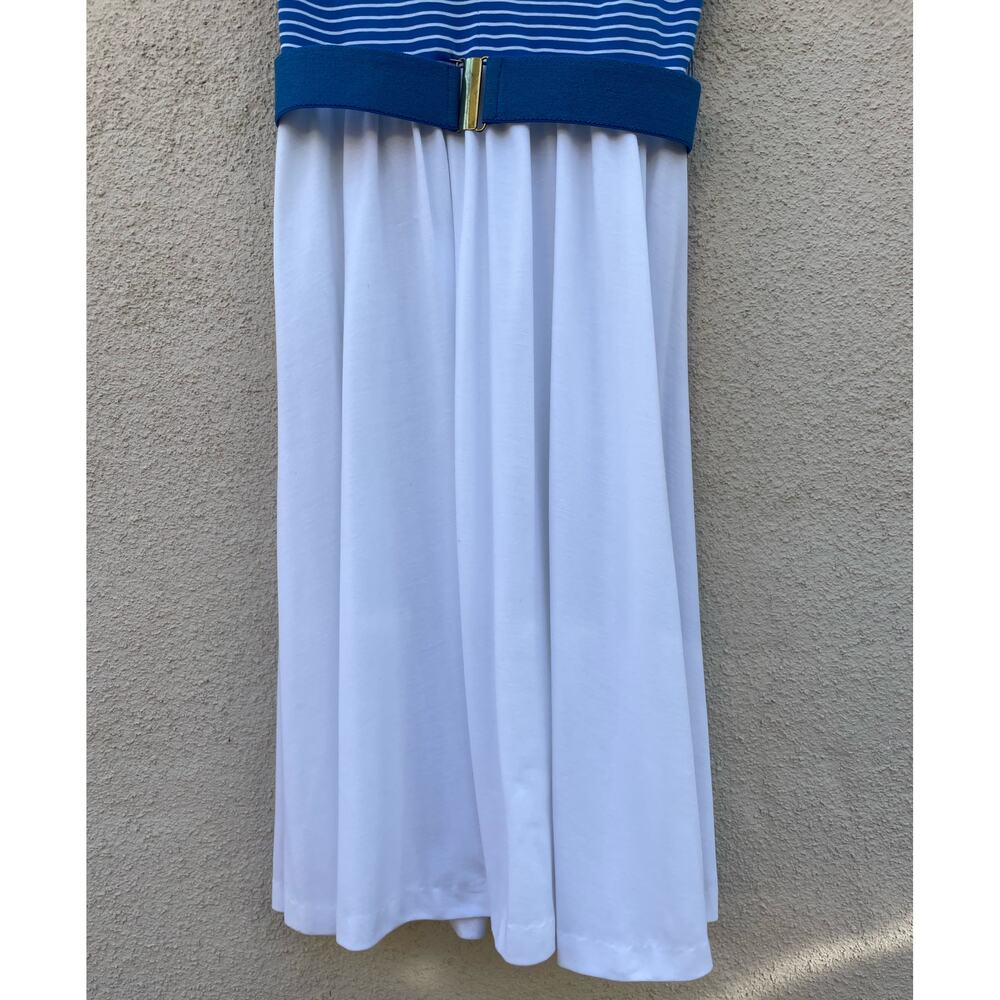 Vintage Sprouts Vicky Vaughn Sailor Dress S/M Blue White - Picture 4 of 9